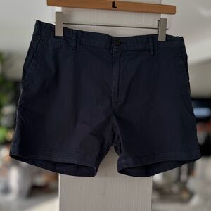 Goodthreads Men's Dark Blue Flat Front Shorts